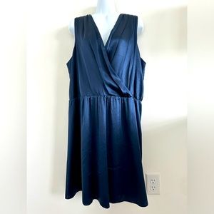 Garnet Hill Navy Silk Dress, Size 18, NWOT